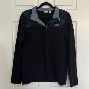 L.L. Bean long sleeve polo size S in black